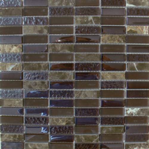 Picture of Natura Brown Staklo-Kamen Mozaik 30x30