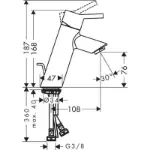 Talis 80 Baterija za Lavabo 32040000