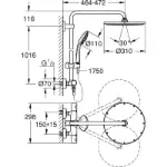 Euphoria System 310 Termostatski Tuš Sistem 26075GL0