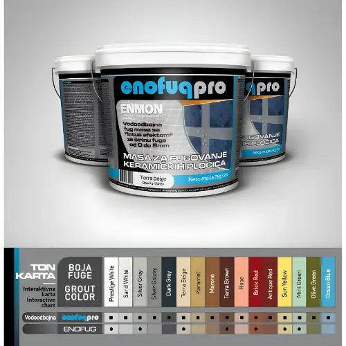 Enofug Pro Fug Masa Cementna Vodoodbojna - Prestige White (2kg)