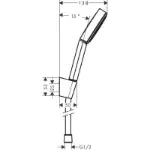 Pulsify Select S Tuš Ručica Mat Crna 24301670