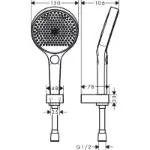 Rainfinity Tuš Ručica sa Crevom 26852000