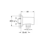 Rainshower Koleno za Tuš 1/2” 27057GL0