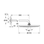 Rainshower Cosmopolitan 310 Head Shower Set 26066GL0