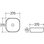 Premium Nadgradni Lavabo Para E-6548 Beli