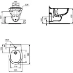 Fresh Konzolni Bide E406701