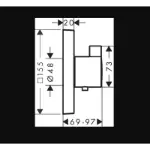 Thermostat Maska za Ugradno Telo 15760000