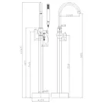 Visoka Slavina sa Termostatskim Mešačem 10302-303H Matt Black