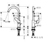 Logis 210 Slavina za Lavabo 71130000