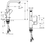 Metris Slavina za Lavabo 230 Chrome 31087000