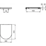 Blend Curve WC Daska SS Mat Bela T3760V1