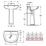 Polo Lavabo 52x40 WF101801001