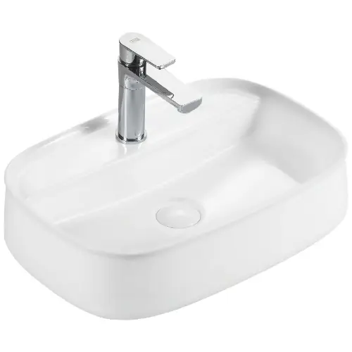 Premium Nadgradni Lavabo Square Bench E-6580 550x385x140 Matt White