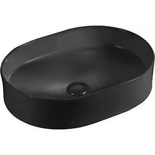 Premium Nadgradni Lavabo Oval Bench E-6585 51x37,5x1,5 Matt Black