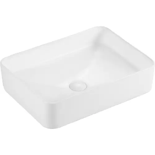 Premium Nadgradni Lavabo Rectangle Bench E-6584 500x375x135 Matt White