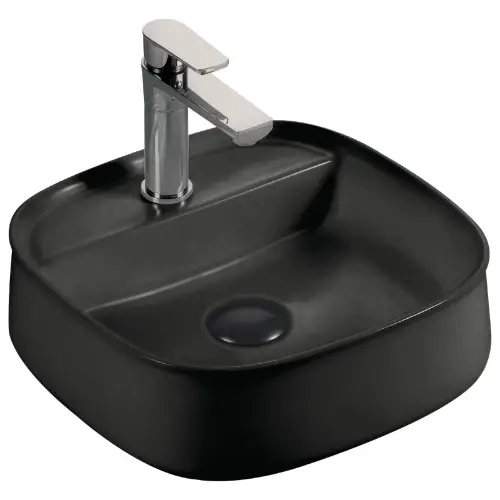 Premium Nadgradni Lavabo Square Bench E-6581 42x42x14 Matt Black