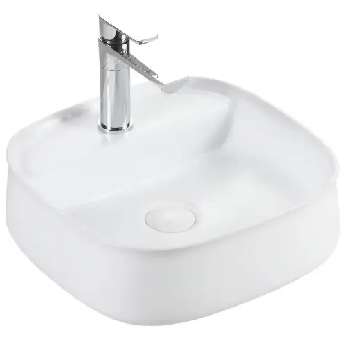 Premium Nadgradni Lavabo SQUARE BENCH E-6581 420X420X140 MATT WHITE